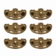 6 Solid Brass Pull Handles 80mm 3.1 Heavy D Drawer Door Pulls Watson A12 Vintage old style 