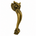 Owl Door Pull Handle, Solid Brass Door Handle, Bronze Patina Pull, 12 Inch, 30cm