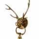 large heavy deer antelope front door knocker solid brass old style house stag vintage look