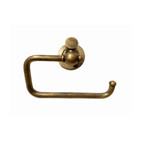 VINTAGE style SOLID BRASS TOILET ROLL HOLDER – HEAVY ANTIQUE OLD STYLE BATHROOM FIXTURE – 16 CM