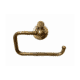 VINTAGE style SOLID BRASS TOILET ROLL HOLDER – HEAVY ANTIQUE OLD STYLE BATHROOM FIXTURE – 16 CM