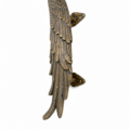 Cast Heavy 13 inch ANGEL WING Solid Brass Door Pull Handle Antique Bronze Patina 33cm GRAB