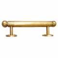 Solid Brass Hollow Door Pull Handle 10" Vintage Aged Retro Gate Boat Cabinet Grab