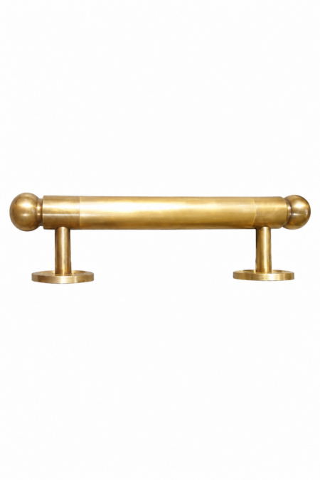 Solid Brass Hollow Door Pull Handle 10" Vintage Aged Retro Gate Boat Cabinet Grab