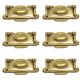 6 large pulls drops 4.1/4 " inches handles 11 cm watson 517 antique style bronze patina solid brass vintage old replace drawer heavy