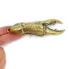 mud crab claw shaped beer Bottle Opener Blue swimmer solid aged colour heavy 100% hollow heavy brass