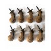 8 small screw 2" high castor watson 1033 chair table wheel solid heavy brass 50mm high castors old style lift chair restore hand made bronze patina