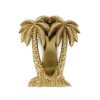 PALM TREE cast solid 100 % BRASS hand made 15 cm DOOR KNOCKER 6" heavy bronze patina hand made cast heavy antiquebrass