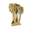 PALM TREE cast solid 100 % BRASS hand made 15 cm DOOR KNOCKER 6" heavy bronze patina hand made cast heavy antiquebrass