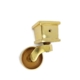 4 square CUP 3.1/2 " high leg base100 % brass watson 9 cm sabot wheel cover heavy solid brass foot castors table sabot chair wheel old style