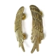 2 Small Angel Wing Brass Door Pull Handles – 9.5" Hand Made Solid Brass Grabs