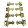 8 small cute Finial Small Door Box Hinges old Style Solid cast Antique Brass 6.3 cm 2.1/2" inches long