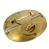 latch vintage style house BOX antiques box catch hasp DOOR heavy 5" OVAL POLISHED SOLID BRASS