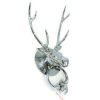 Large POLISHED CHROME heavy DEER ANTELOPE STAG front Door Knocker SOLID BRASS old style house STAG Stunning very heavy pure brass vintage style old look