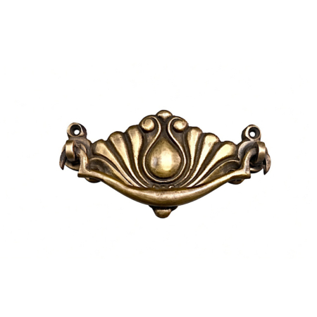 A123 Large Solid Cast Brass Drawer Pull 4.5" 110mm Vintage Box Kitchen Cabinet Handle
