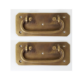 6 BOX6 inch pulls lift handles antique style watson 43A solid brass vintage old replace drawer door heavy