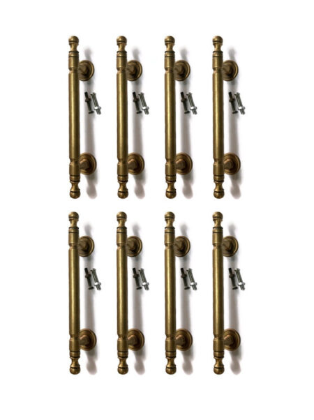 8 special centers 12.8 cm bolt fix Handle 7.1/2'inches total long D pull 19.3cm Antique Brass - 8 pcs bolt fix kichens cabinets drawer