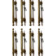 8 special centers 12.8 cm bolt fix Handle 7.1/2'inches total long D pull 19.3cm Antique Brass - 8 pcs bolt fix kichens cabinets drawer