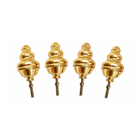 4 Large Solid Brass Bed Knobs 5.5 14cm B1 Polished Antique Vintage Bed Finials
