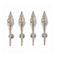 4 Heavy Brass Small Version 8" inch Shell Shape Curvy 21 cm Seaside Heavy Brass Door Pull Handle Grab Old Style