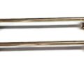 2 small STAR back plate 15" inch old style FIST hand towell solid heavy pure brass hang door solid rail rod 38 cm vintage antique style hand made cast