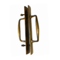 Solid Brass Shower Door Handle 12” Back to Back Pull 2” Wide Heavy Glass Door Grab Antique Brass Barn