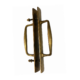 Solid Brass Shower Door Handle 12” Back to Back Pull 2” Wide Heavy Glass Door Grab Antique Brass Barn