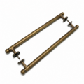 21 Antique Brass Door Pull Handle Back To Back Glass Door 46cm Centre Fix
