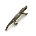 Brass Crocodile Door Pull Handle 12” Heavy Alligator Grab Antique Vintage Style Door Handle Left or Right 30cm