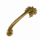 Features Heavy weight cast brass construction Large 16" inch palm tree design Handmade rustic vintage finish Curved palm trunk grab handle Solid brass appearance with hollow casting construction Suitable for front doors, gates, bars, resorts, and feature entrances Screws included Available Finishes Polished Brass Antique Brass 2 Colour Antique Antique Green Antique Silver Dimensions Length: 16" inches (40 cm) Width: 5" inches (12 cm) Projection: 9 cm Description Beautiful handcrafted palm tree door pull handle made from heavy cast brass. Designed in a vintage tropical style with detailed palm leaves and textured trunk. A perfect feature handle for large doors and rustic interiors. Strong, decorative, and very unusual design that looks stunning on oversized timber doors or resort-style entrances. Old style antique appearance with handmade character and finish variations that make every piece unique.