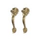 2 x LARGE 10.1/2" DRAGON DOOR PULLS – HAND CAST REAL BRASS – VINTAGE ANTIQUE