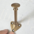 small COAT HOOK heavy solid brass old style watson hall stand old vintage style heavy hang