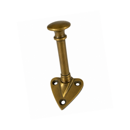 Small Coat Hook Heavy Solid Brass Old Style Watson Hall Stand Vintage Hook