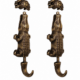 Solid Brass Crocodile Slide Bolt 6.25 Vintage Antique Door Latch Heavy Duty Lock
