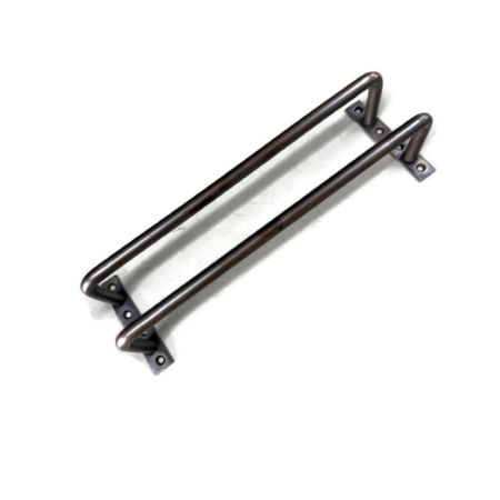 12 Solid Brass Towel Rail Rod Face Fix Wall Mounted Vintage Antique Bathroom Hook