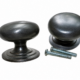 2 SOLID BRASS KNOBS 1¼ 32mm – WATSON 237 – ANTIQUE VINTAGE STYLE