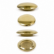 4 Hollow Brass Dome Caps, Bed Knobs, Open End Ball Tops, 2" Brass Bed Finials