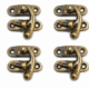 4 Solid Brass Box Latch Catches 40mm Vintage Antique Jewellery Box Locks arm