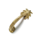 Set of 2 Solid Brass Palm Tree Door Pull Handles 12 Tropical Front Door Grab Handles Heavy Cast Brass