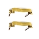 4 Solid Brass D Pull Handles 6" (150mm) – Heavy Ribbon Style Drawer Pulls – Vintage Kitchen Cabinet Hardware