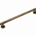 19.12 inch long Stunning solid brass kitchen D PULL 50 cm hidden fixing GRAB cabinets doors PLAIN DESIGN