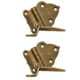 4 Vintage Solid Brass Offset Cabinet Hinges – Watson 5016P, 55 × 38 mm