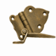 8 Vintage Solid Brass Offset Cabinet Hinges – Watson 5016P, 55 × 38 mm