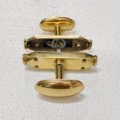 Back to Back Set LARGE OVAL PLAIN KNOB CREMONE BODY ONLY Handmade Solid Brass Heavy French Turn Handle Flush Bolt Espagnolette