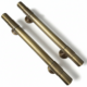 2 Brass Tube Door Handles 16 (40cm) — Hollow Grab Pulls hidden face fixing
