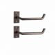2 x Simple Modern Solid Brass Toilet Paper Holder Hidden Fixing Backplate Rail Rod Hand Made