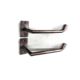 2 Solid Brass Toilet Paper Holders Modern Hidden Fix Bathroom Roll Rail Handmade