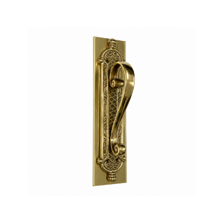 Victorian Style Solid Brass Door Handle, Heavy Cast “D” Pull, 11.12 Inch Hotel