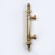 Large Solid Brass Door Pull Handle 16" Vintage Old Style Grab Handle Hidden Fix Brass Hardware