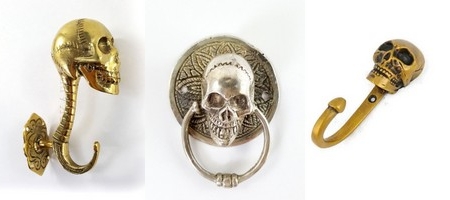 SKULLS knobs pulls grabs handles